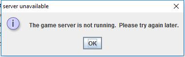 server not running